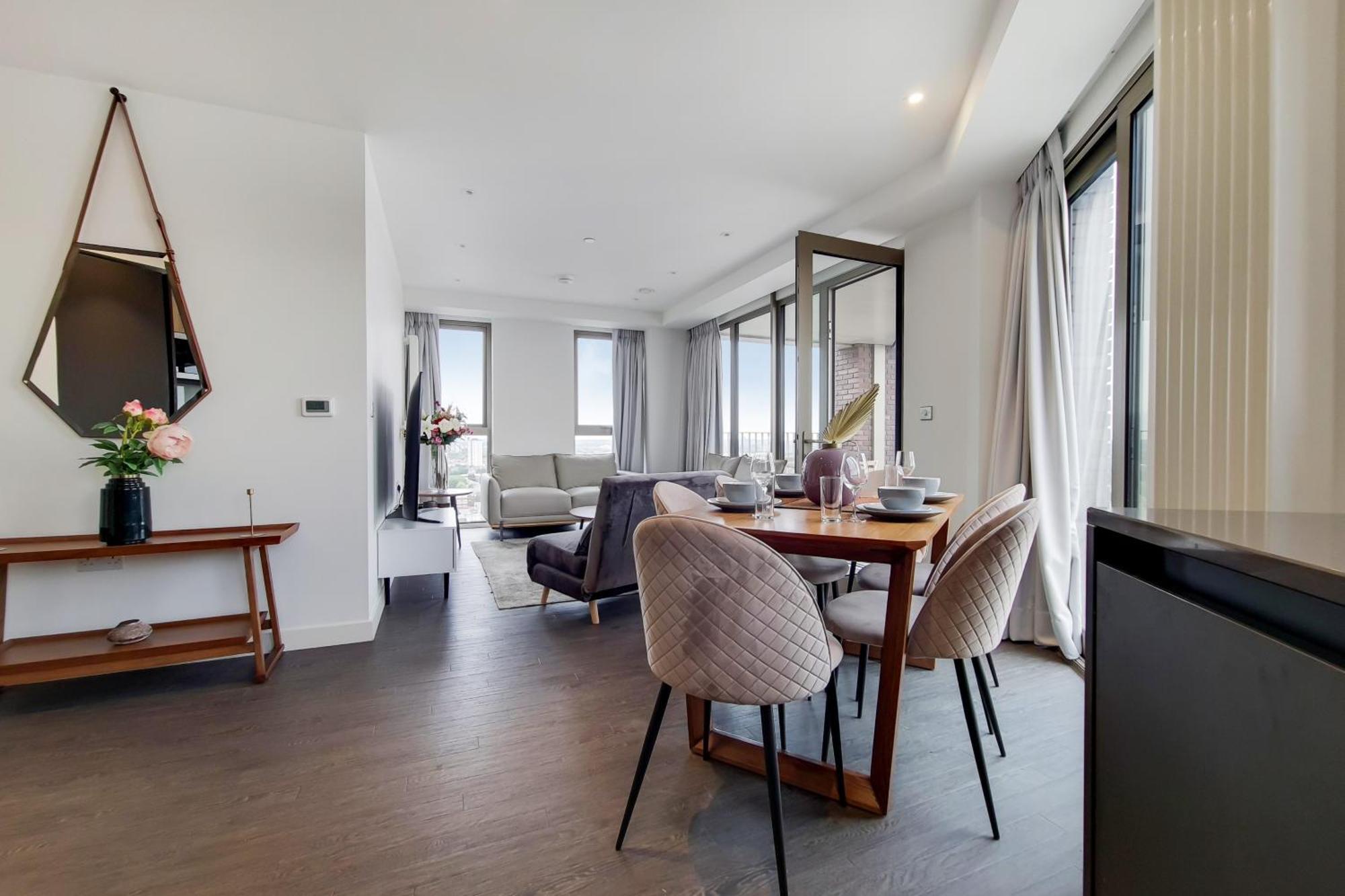 Deluxe Three Bedroom Apartment By London Excel Stays Kültér fotó